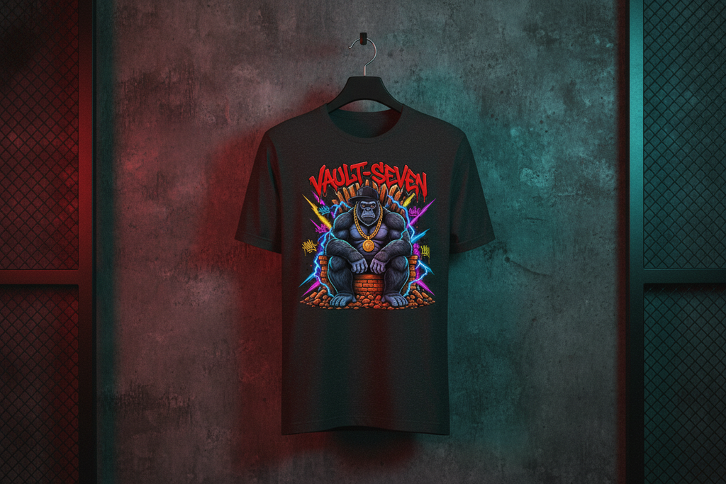 Camiseta gráfica de gorila Vault-Seven