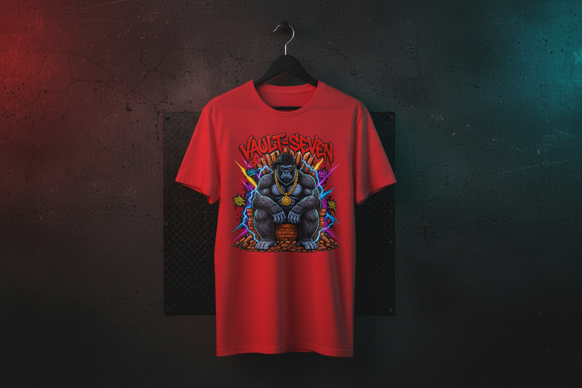 Camiseta gráfica de gorila Vault-Seven