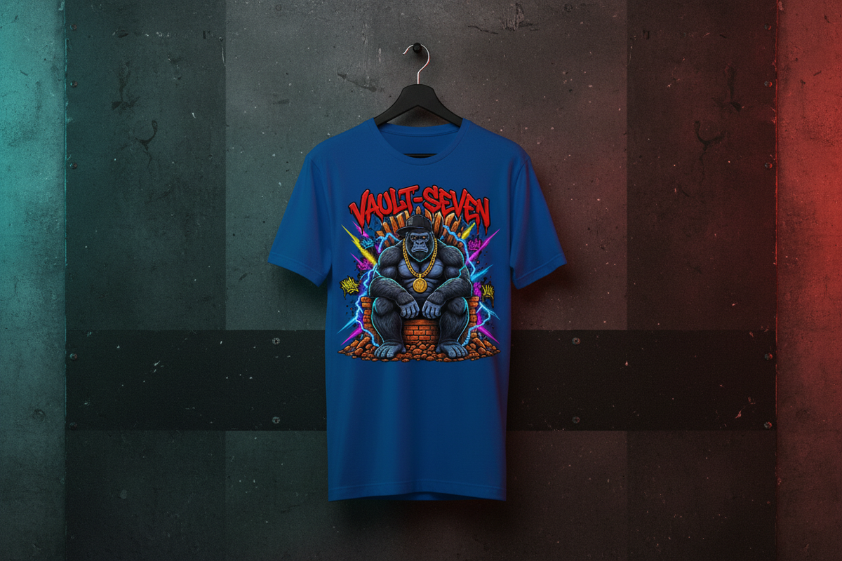 Camiseta gráfica de gorila Vault-Seven