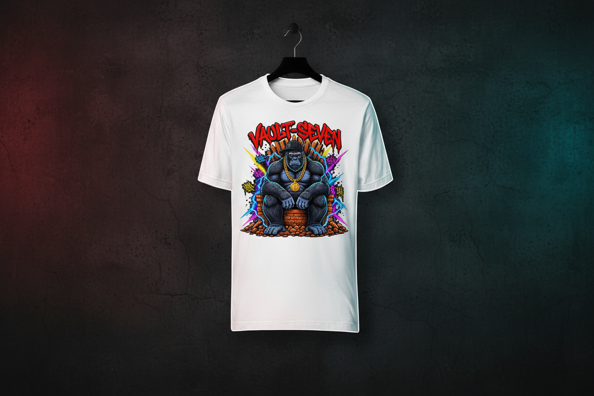 Camiseta gráfica de gorila Vault-Seven
