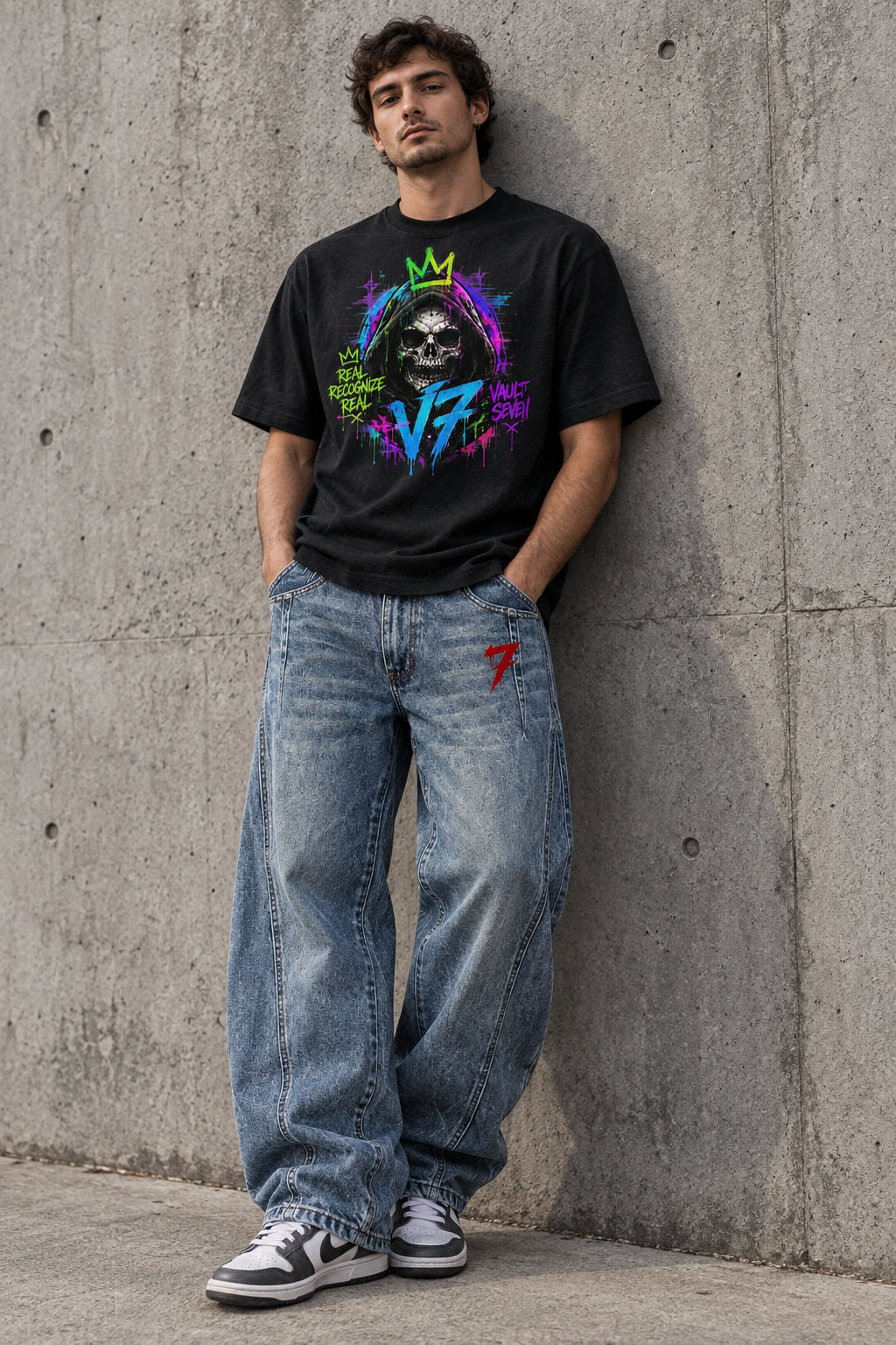 Men’s Vault-Seven Barrel-Leg Jeans