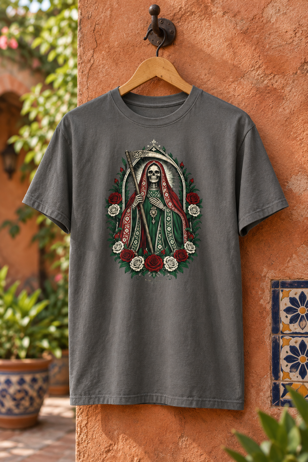 Playera gráfica de la Santa Muerte
