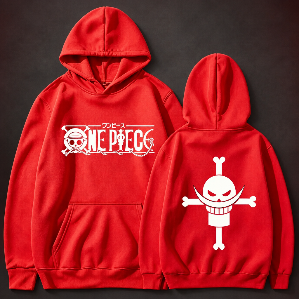 One Piece Whitebeard Pirates Graphic Hoodie
