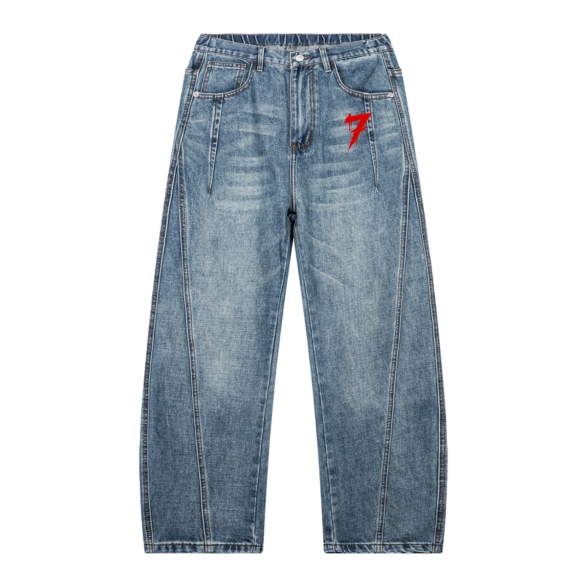 Men’s Vault-Seven Barrel-Leg Jeans