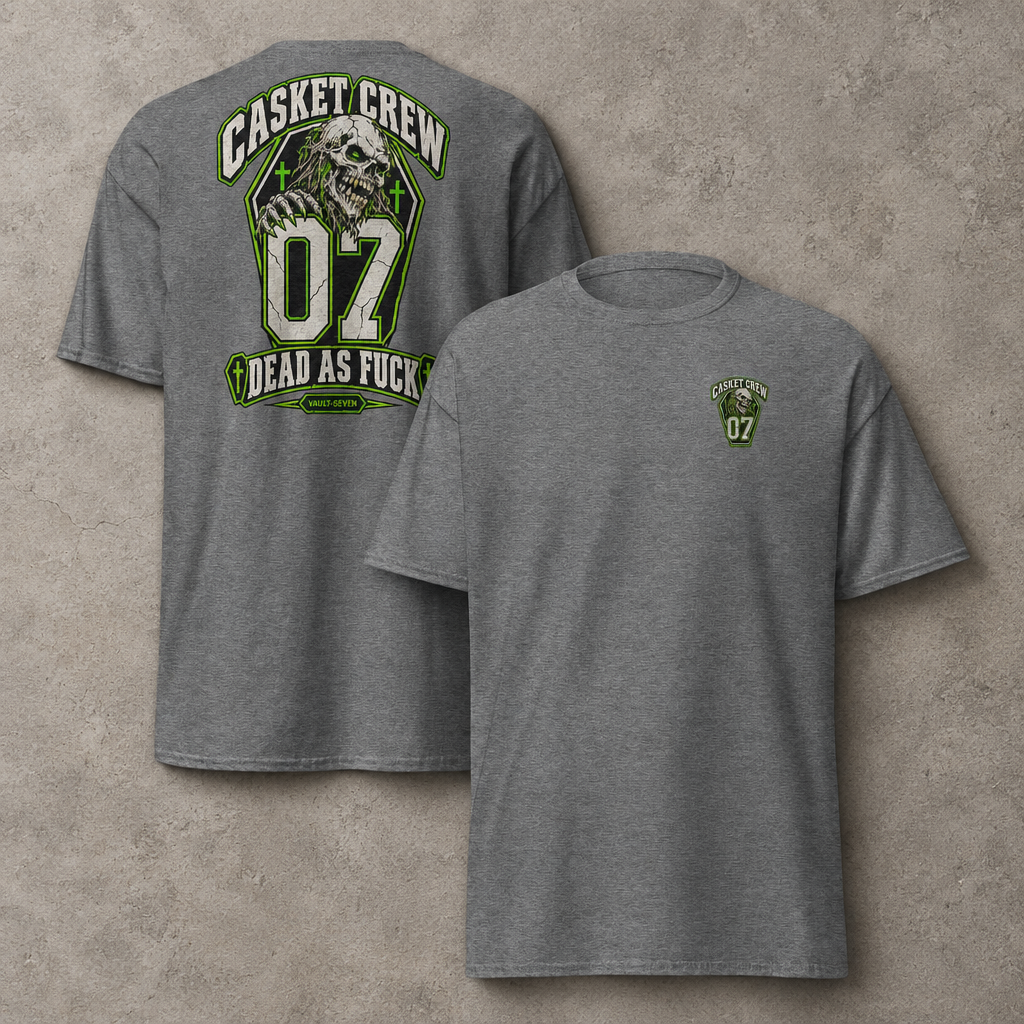 Camiseta gráfica Vault-Seven Casket Crew n.º 07