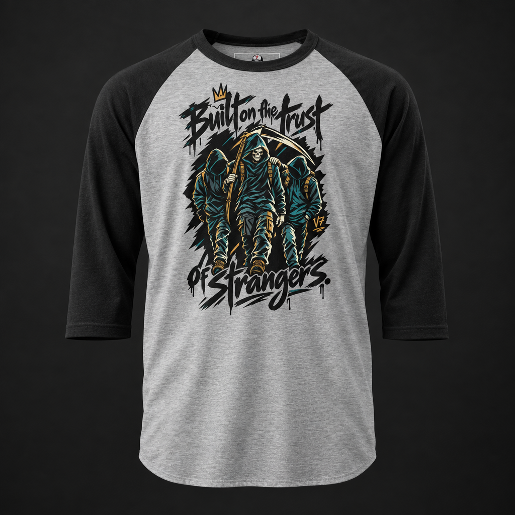 Camiseta de béisbol V7 Strangers Trust Reaper