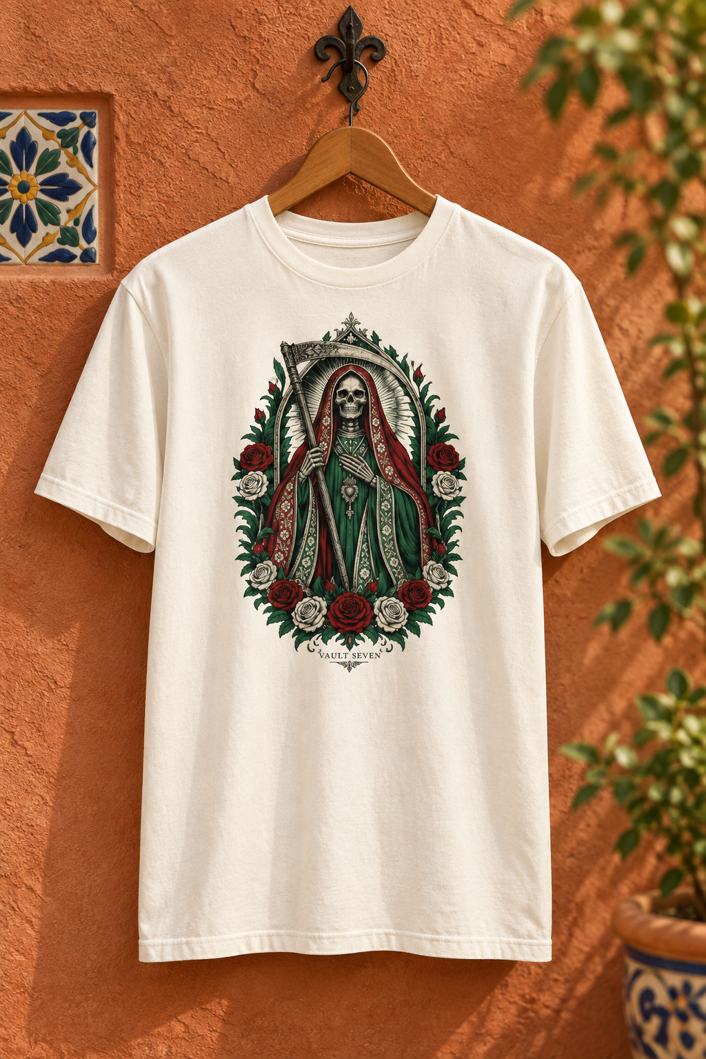 Playera gráfica de la Santa Muerte