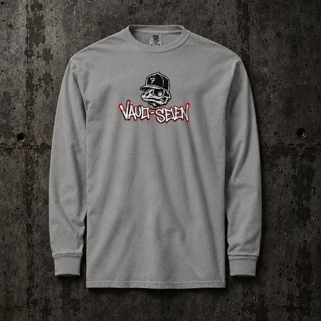 Camiseta de manga larga Heavyweight V7 con calavera de rana