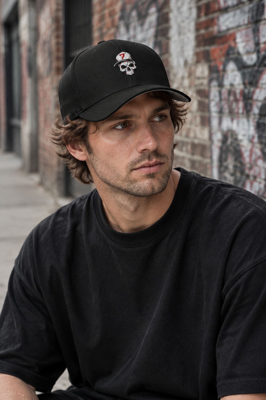 Gorra V7 Skull ajustada