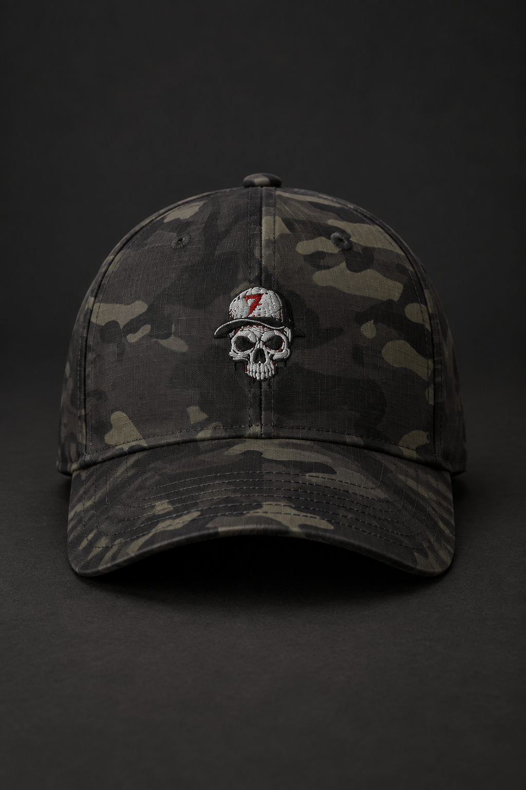 V7 Skull Fitted Hat