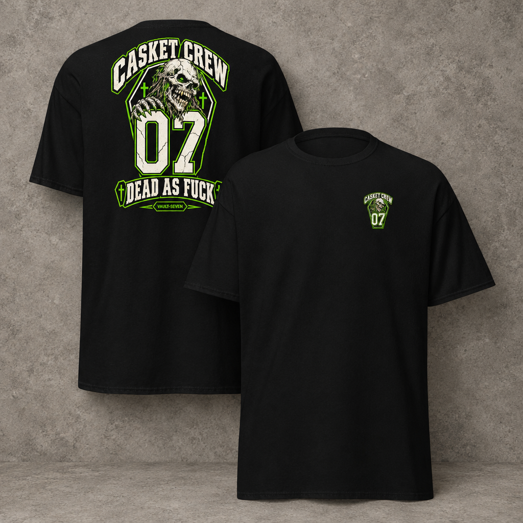 Camiseta gráfica Vault-Seven Casket Crew n.º 07