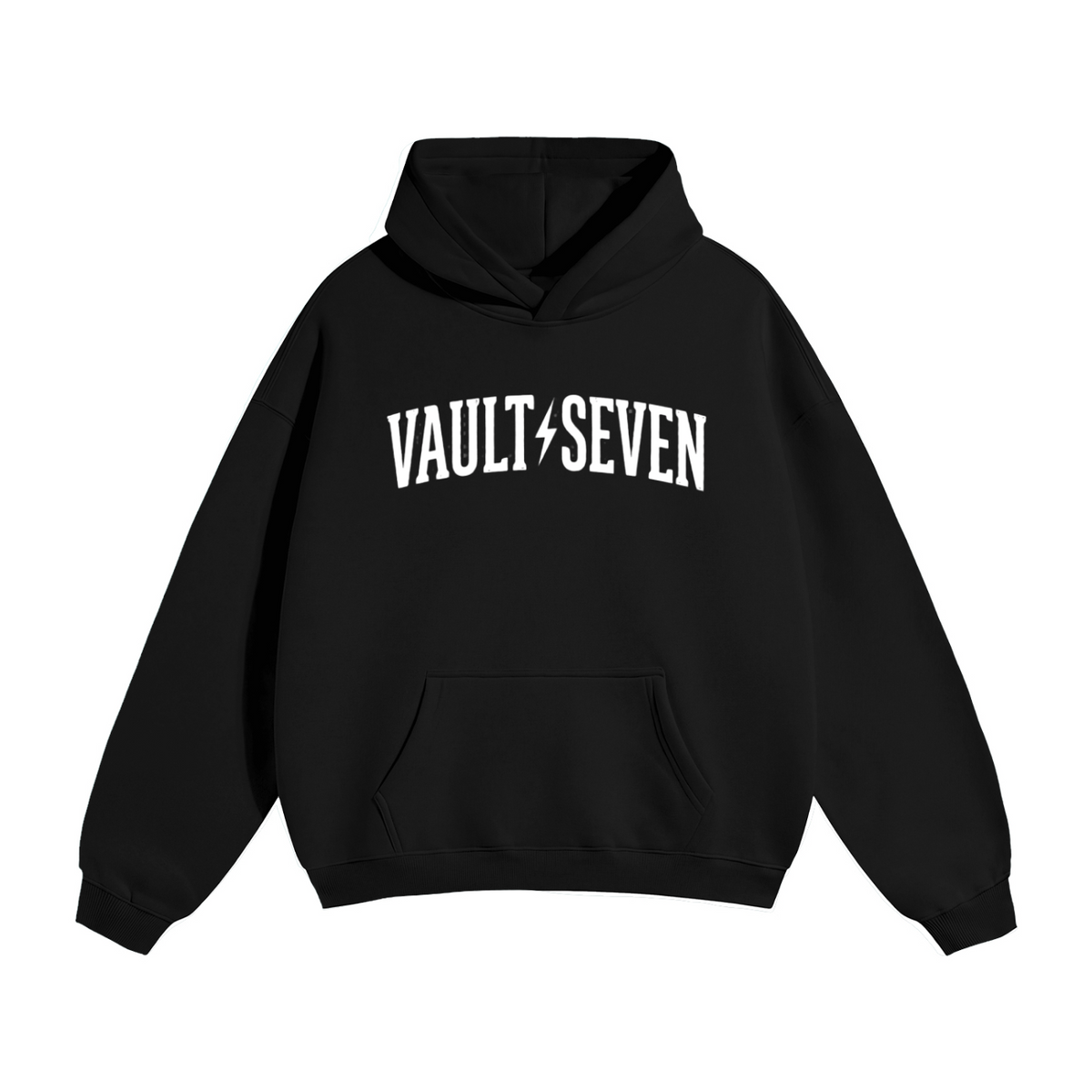 V7 Bolt Logo Oversized Hoodie