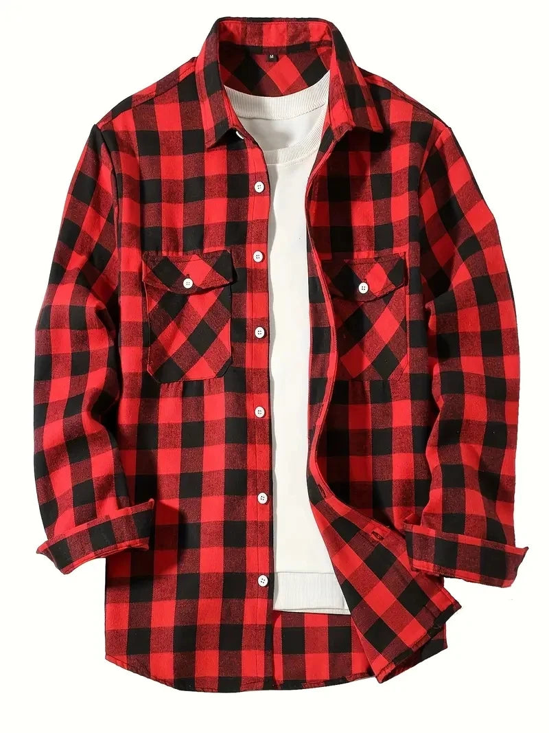 Men's Long Sleeve Flannel Shirt