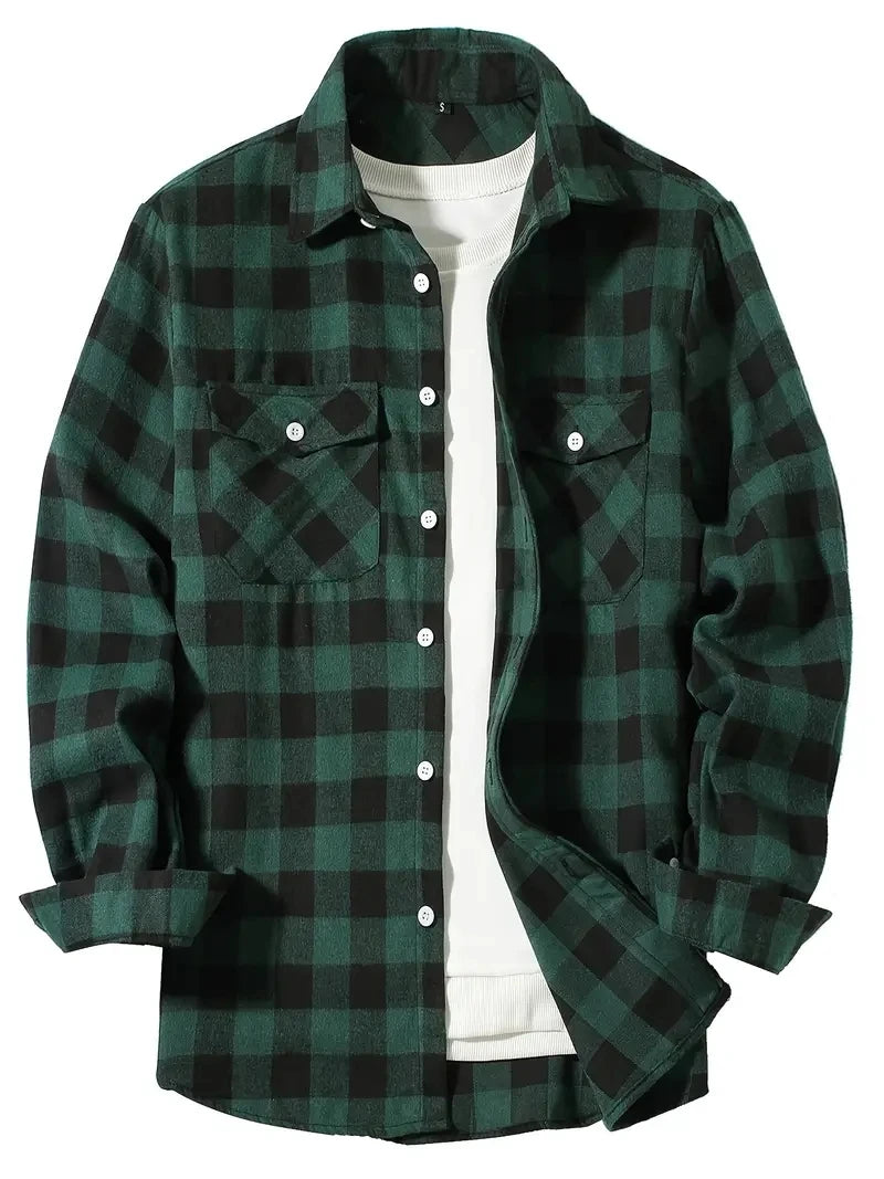 Men's Long Sleeve Flannel Shirt