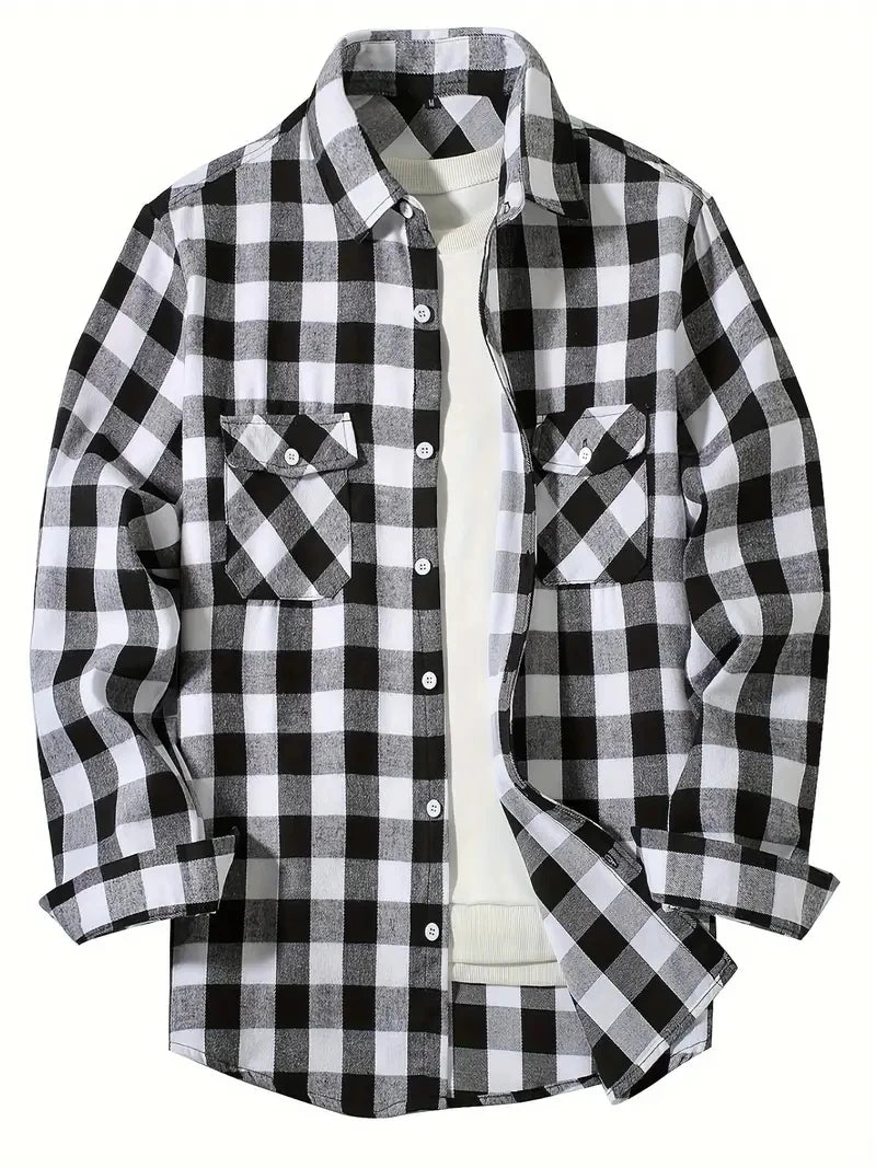Men's Long Sleeve Flannel Shirt