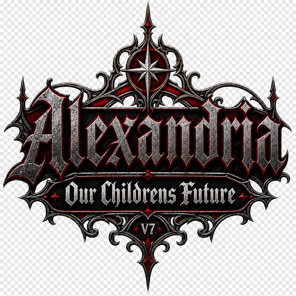 Alexandria Our Childrens Future shirt graphic with small V7