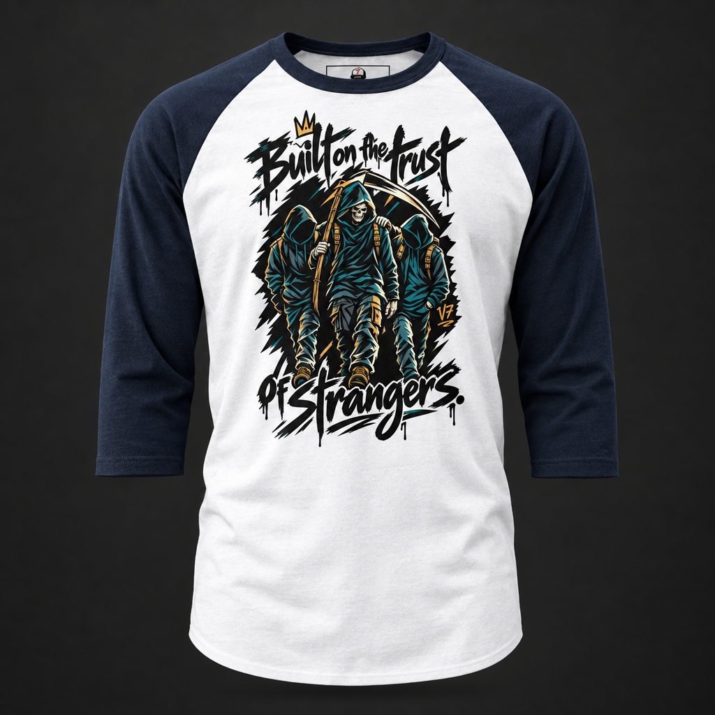 Camiseta de béisbol V7 Strangers Trust Reaper