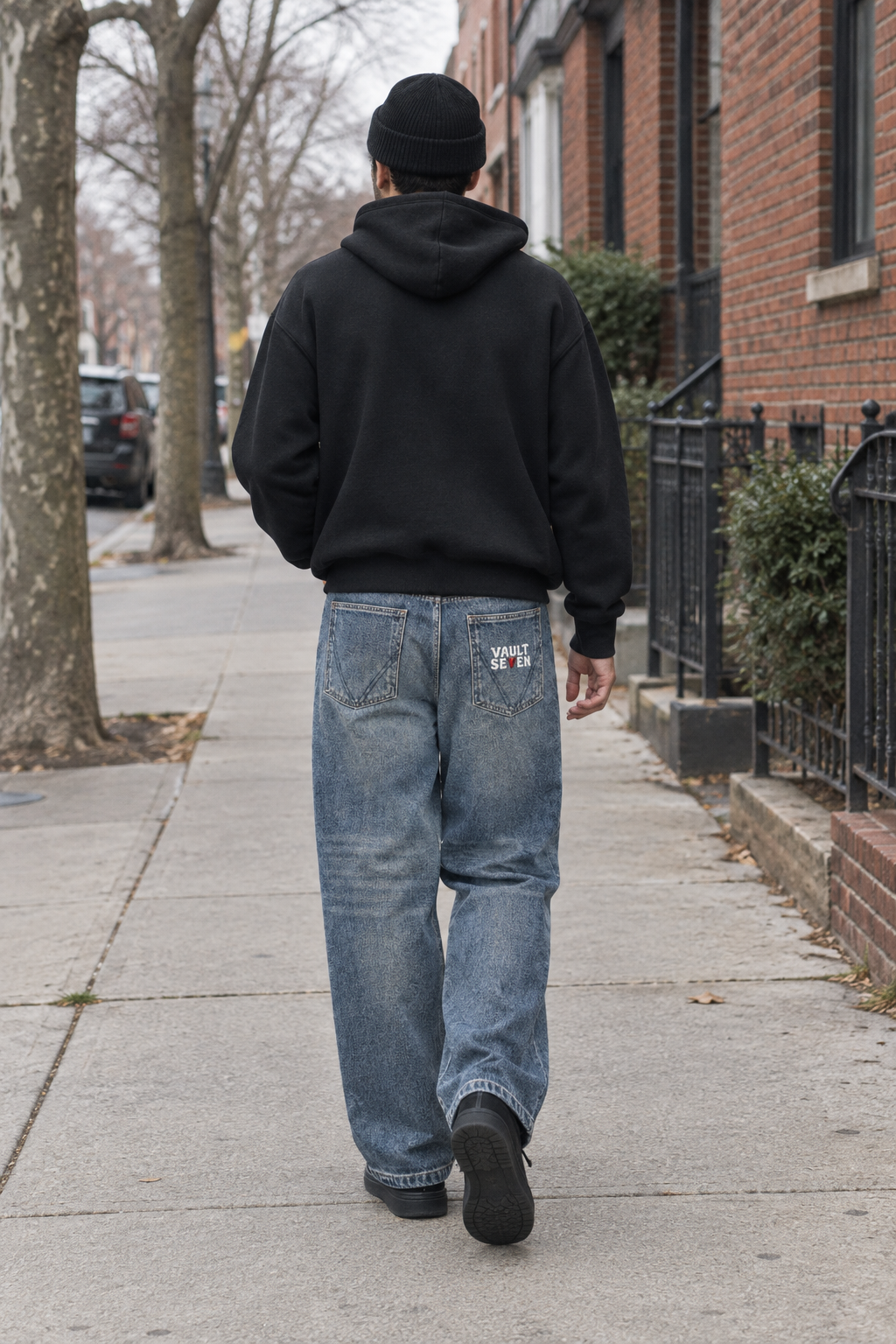 Men’s V7 Vintage Wash Straight-Leg Jeans
