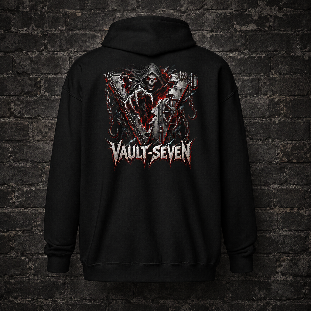 Vault-Seven Halloween Horror Zip-Up Hoodie