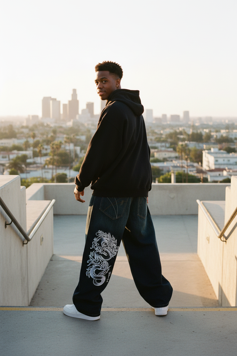 Dragon Jeans – Black Male, East LA Steps