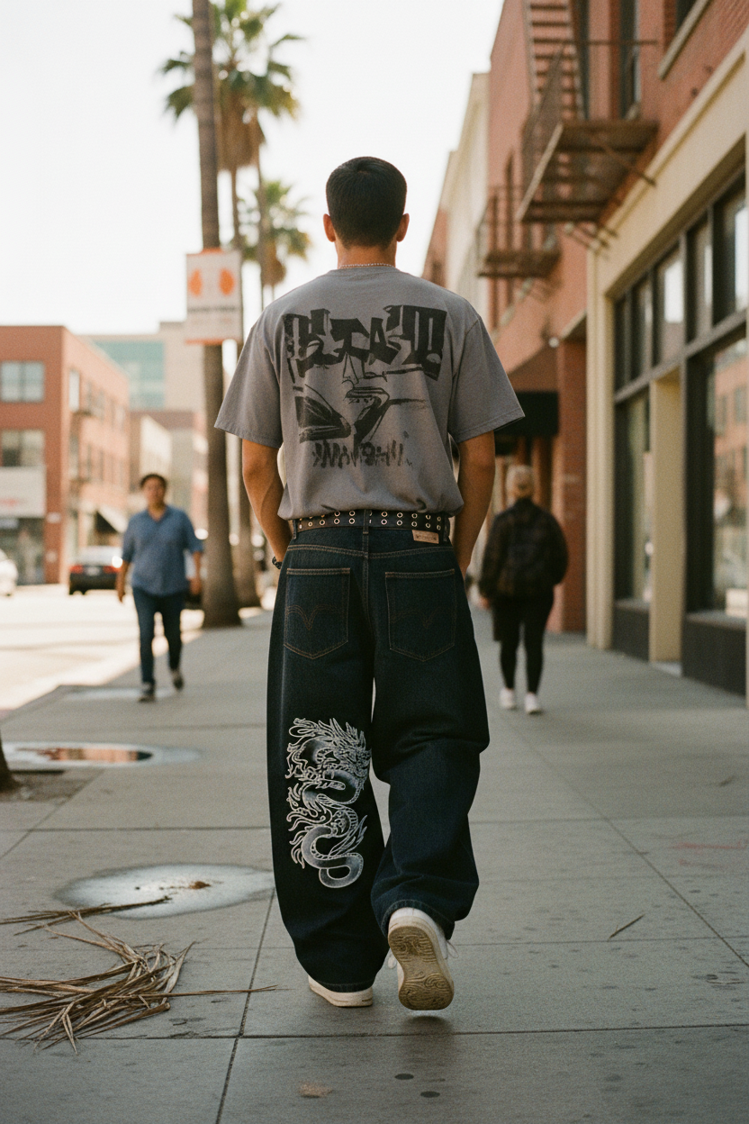 Dragon Jeans – Hispanic Male, Back Shot