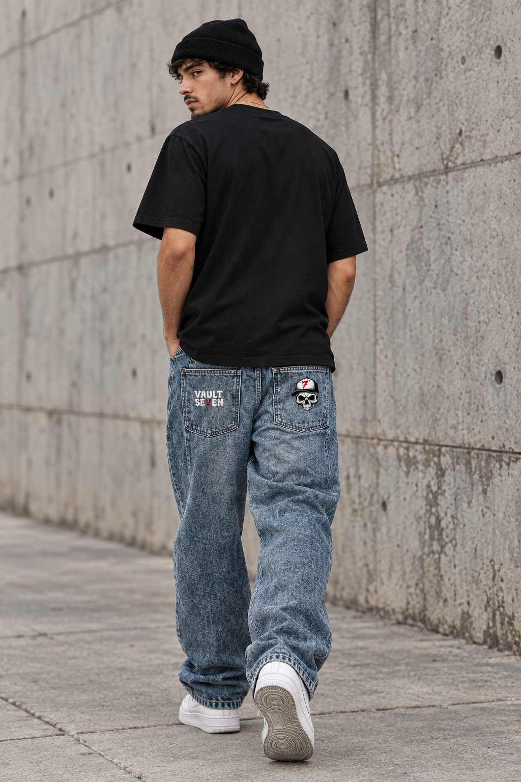 Men’s Vault-Seven Barrel-Leg Jeans