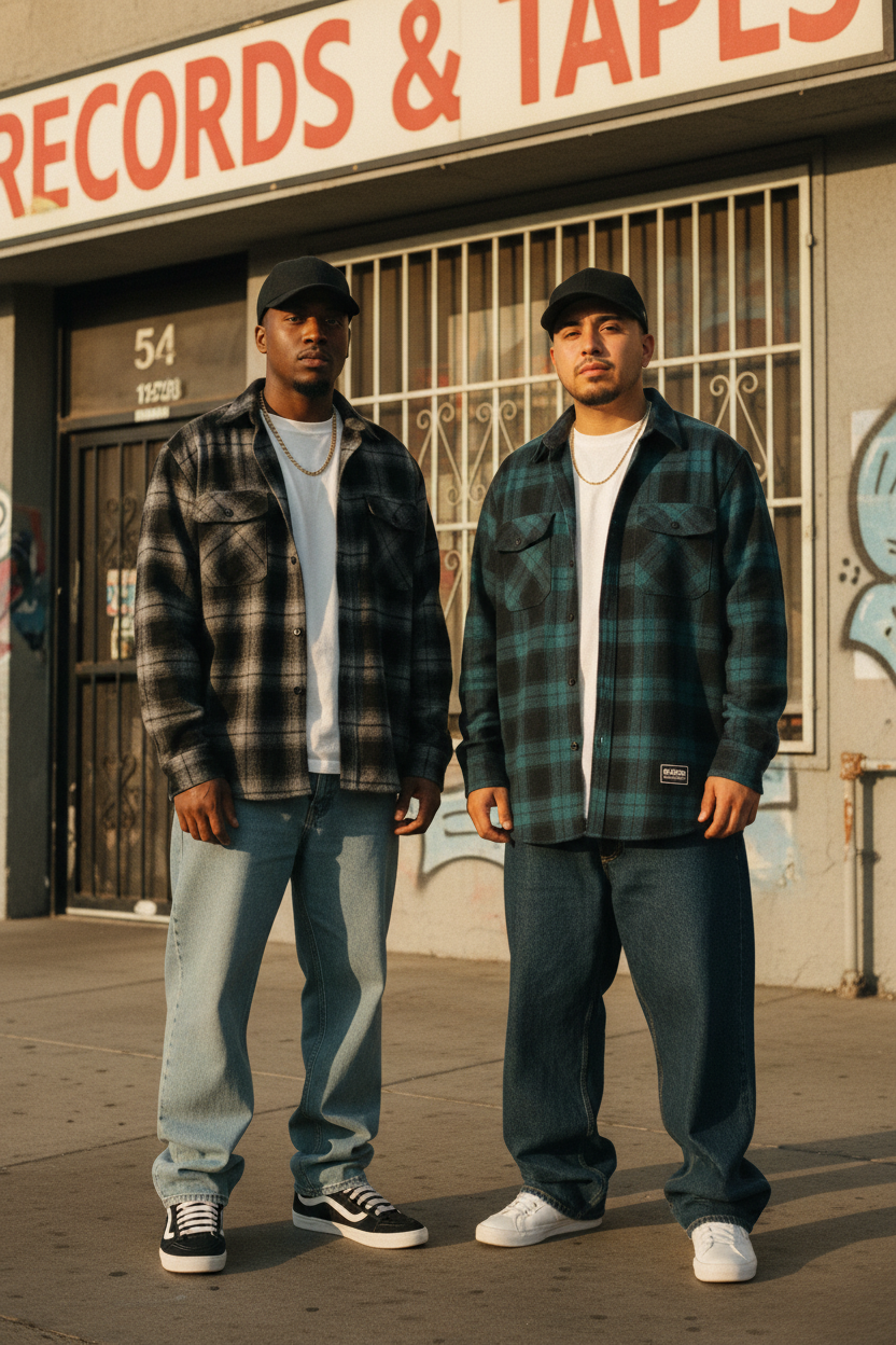 Early-’90s West Coast record-store look