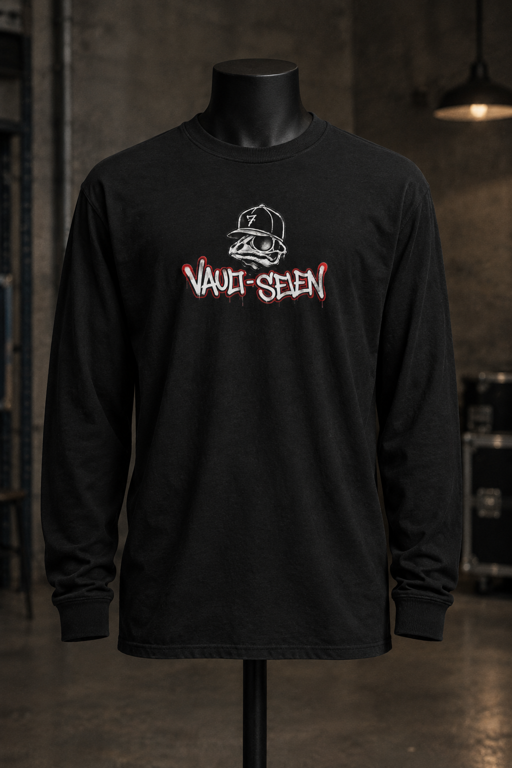 Camiseta de manga larga Heavyweight V7 con calavera de rana