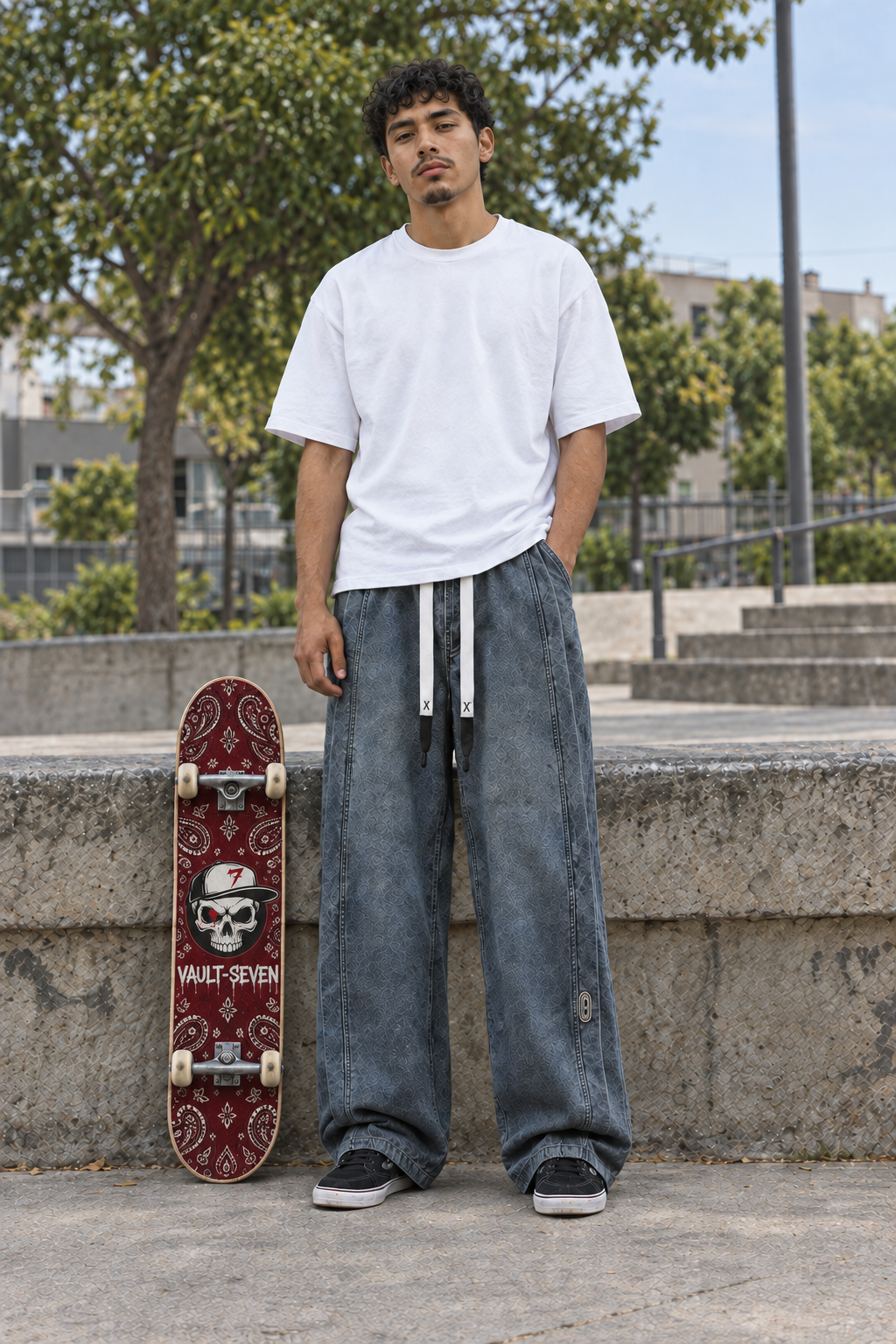 2000's Washed Baggy Jeans