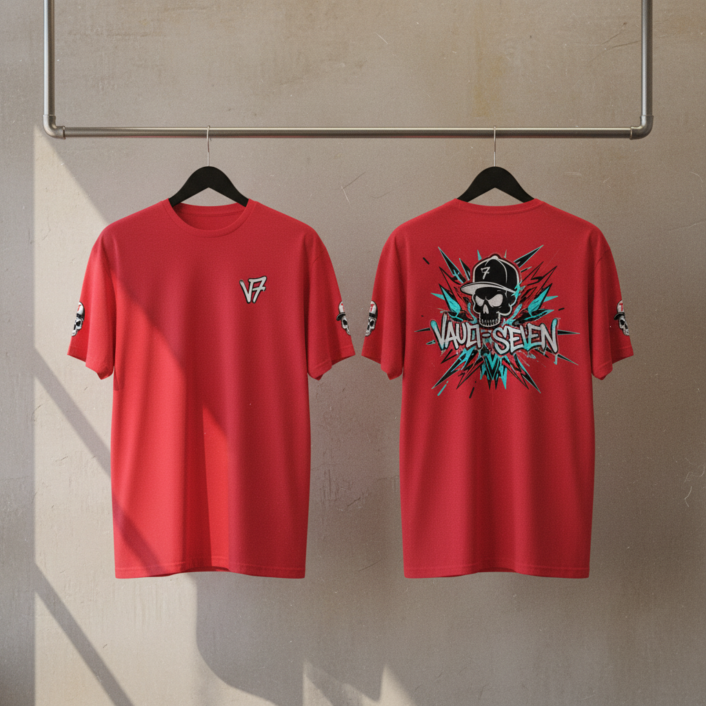 Camiseta gráfica Vault-Seven Skull Burst